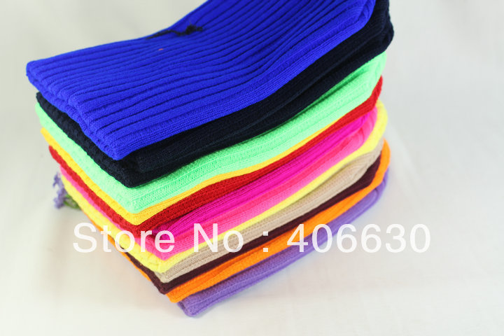 Fashion winter solid candy color knitted beanies skullies free shipping