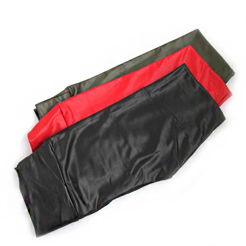 Fashion Women Blue Red Black High Waist Faux Leather Tight Leggings Lady Pants[040233 ]