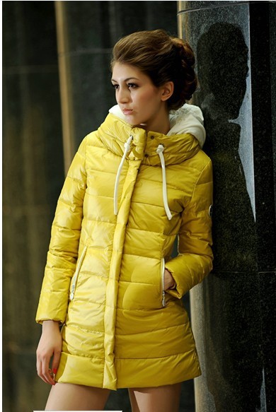 fashion women down jacket long trench coat Free shipping ladies winter warm padded hood overcoat thick clothing