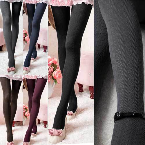 Fashion Women Heart Shape Stockings Pantyhose Tights Leggings