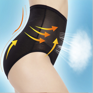 Fashion Women High Waist Bamboo Fibre Abdomen  Hip Body Shaping Transparent Trigonometric Panties,Sexy Underwear,Free Shipping