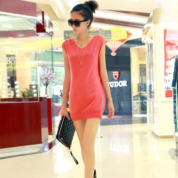 Fashion women's 2013 fengliu sleeveless slim long sweater design