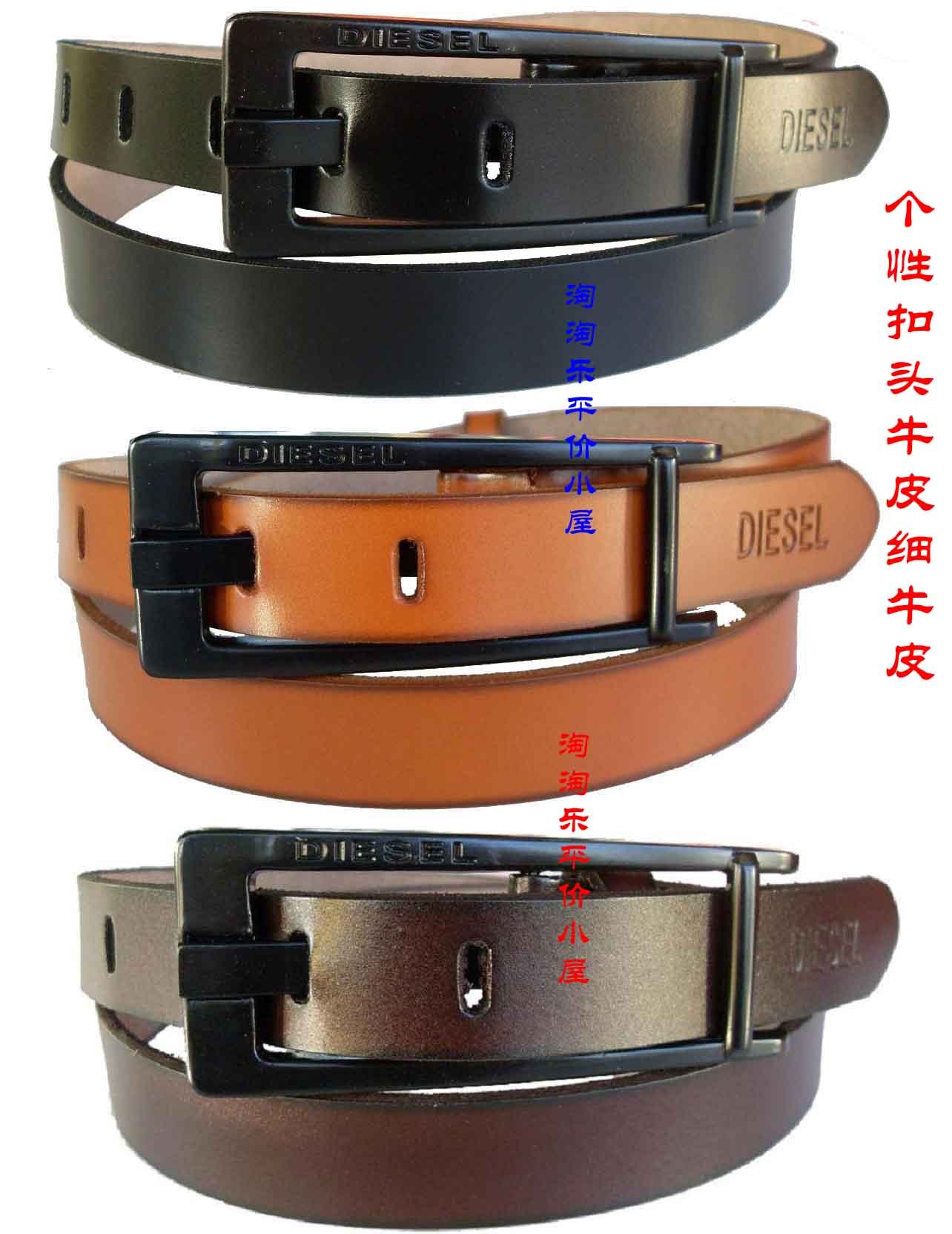 Fashion women's belt pin buckle genuine leather women's strap genuine leather strap black strap