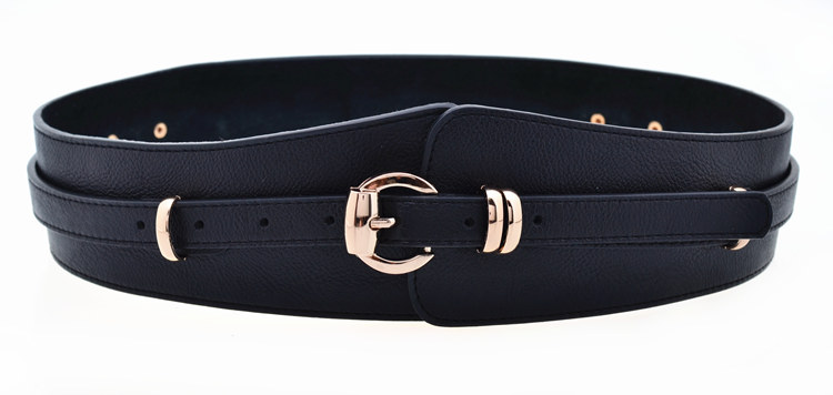 Fashion women's genuine leather wide belt alloy pin buckle wide strap decoration belt all-match cummerbund