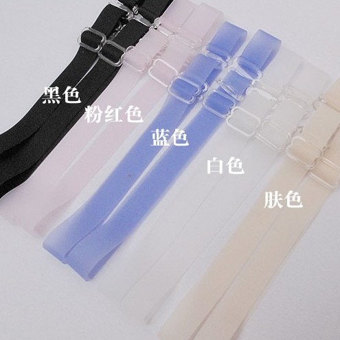 Fashion Women's Invisible Transparent Silicone Bra Straps Baldric Mix Colors/Anti-skidding Silicone Shoulder Straps 20pairs/lot