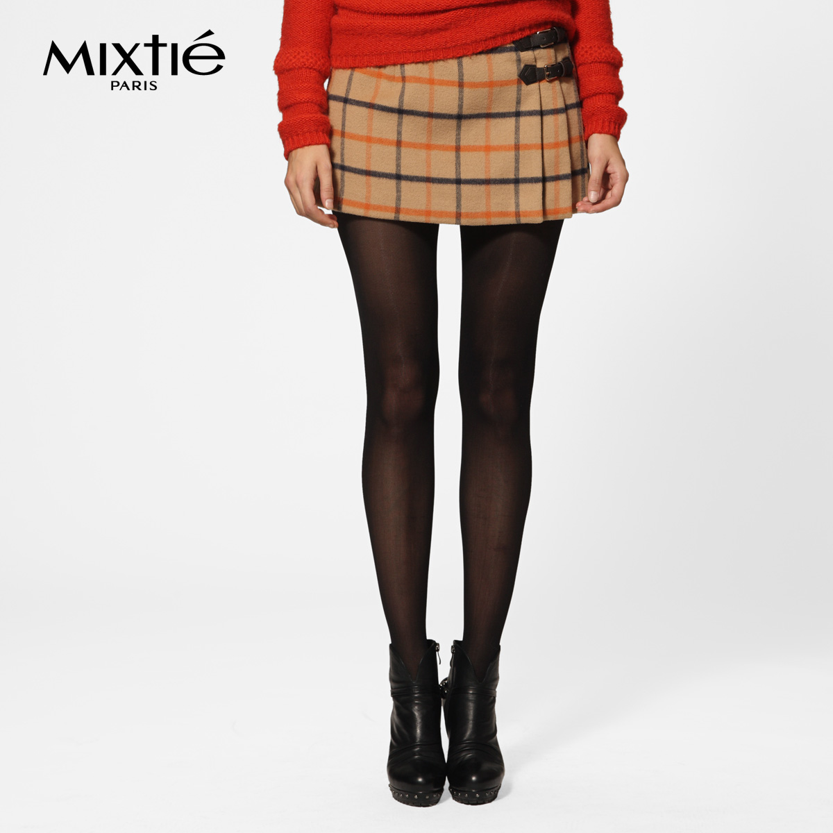 Fashion women's mixtie fashion leather 2012 hemming short skirt