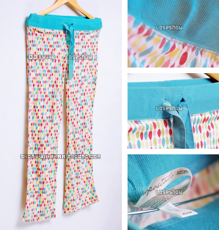 Fashion women's pajama pants full cotton comfortable casual loose trousers air conditioning pants 100% cotton lounge pants