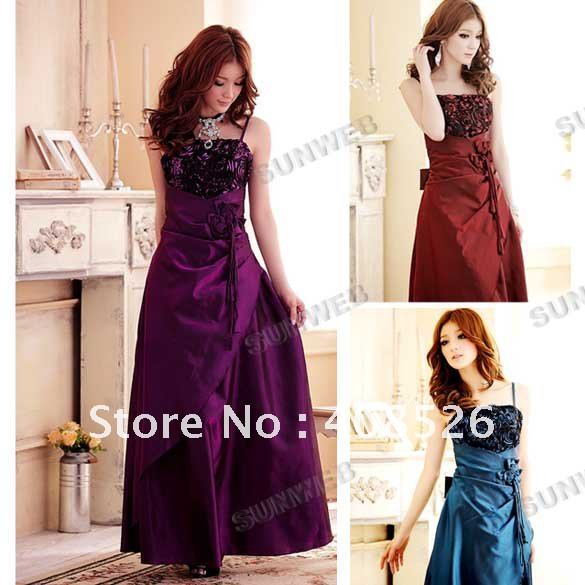 Fashion Women's Sexy Sleeveless party Evening Dress Festival Formal M, XL, XXL ,XXXL Purple, Blue,Red free shipping 5587