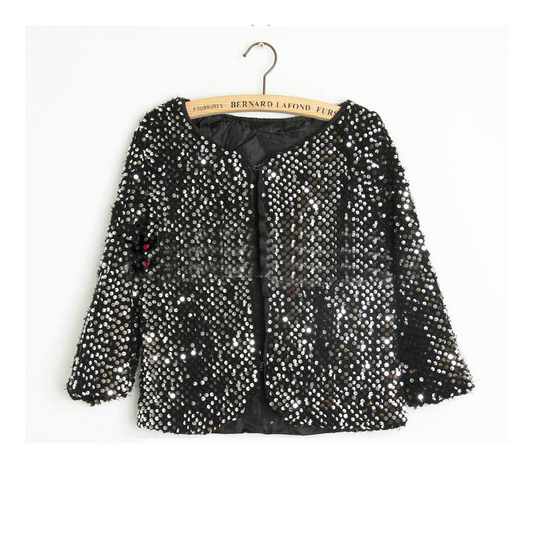 Fashion women's small ladies fashion bling cardigan short jacket coat su0008