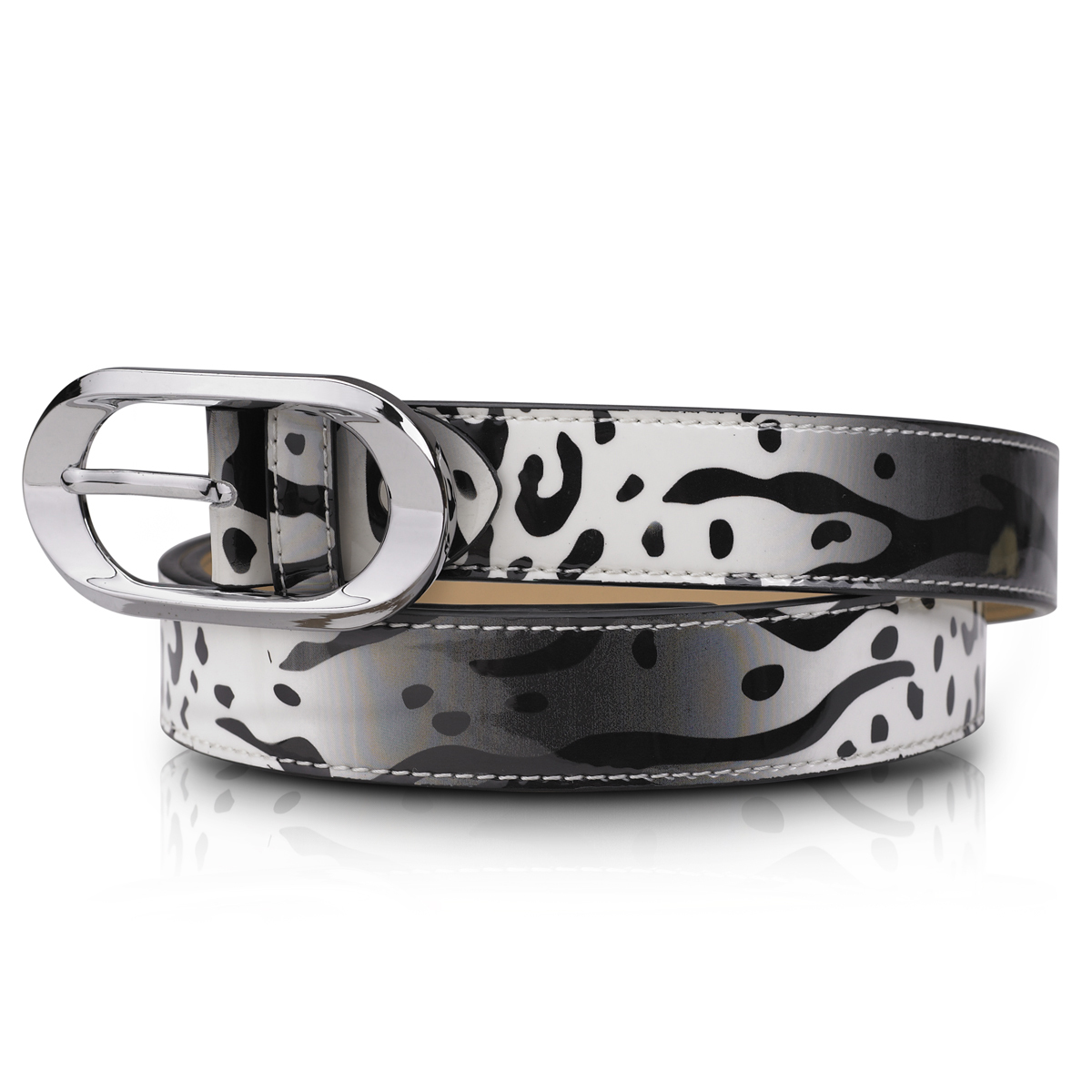fashion women's strap cowhide genuine leather belt pin buckle white black fashion f0869 100% genuine leather belt designer belt