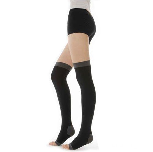 Fashion Women Stockings 480D Fat Burning Sleep Socks Balck And Purple Prevent Varicose Veins Thin Legs