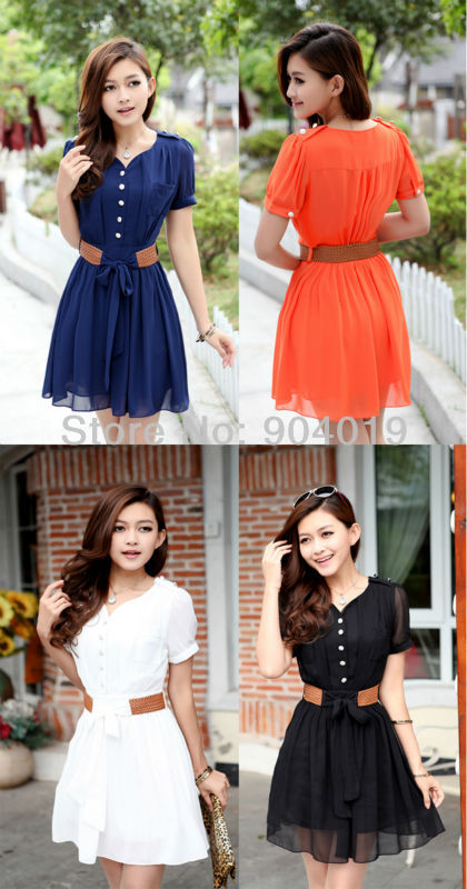 Fashion Womens Bandage Halter Ruffles Summer Dress Chiffon Pocket Buttons Dress