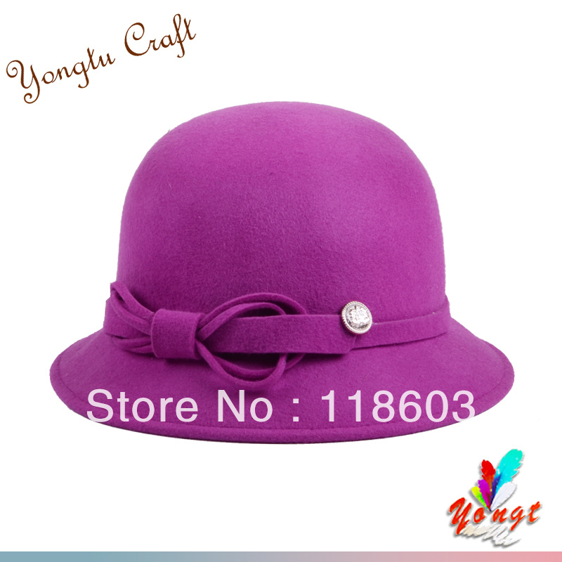 Fashionable and Casual wool felt Derby hat EMS Free Shipping062