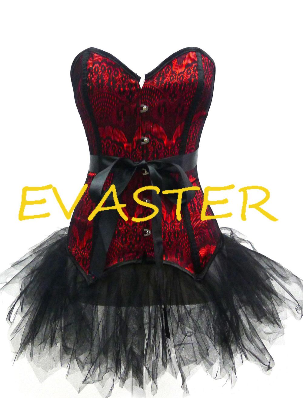 Fashionable Attractive Strapless Red Lace Fantasy sexy woman corset bustier