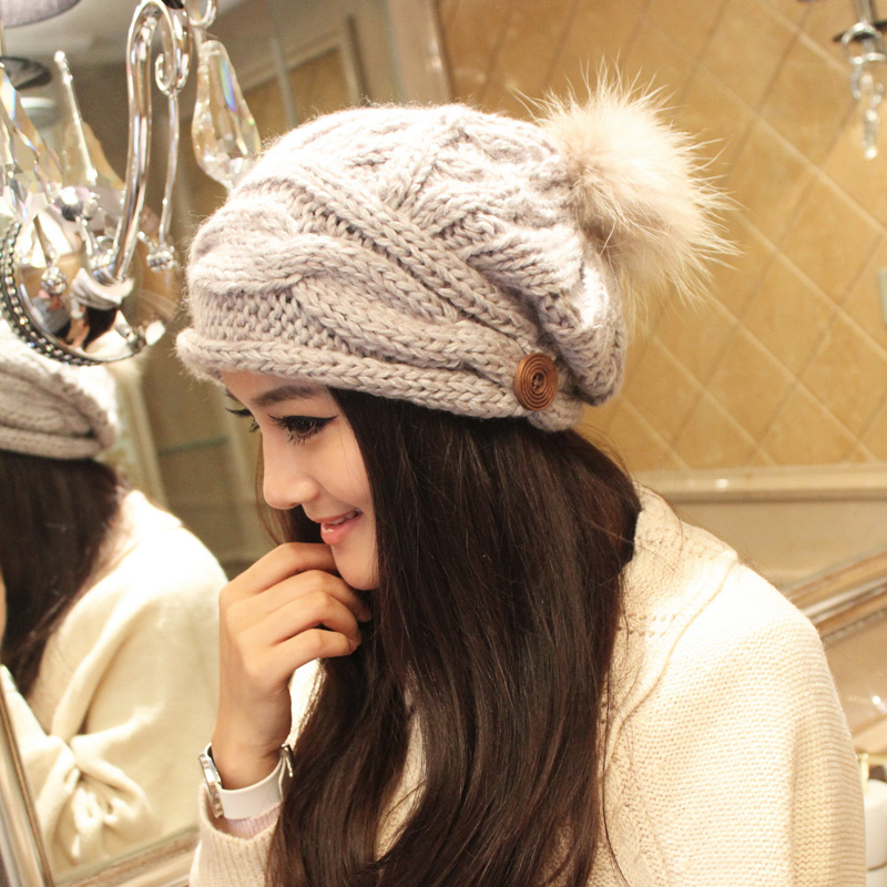 Fashionable casual 2012 women's outdoor knitted hat knitted hat