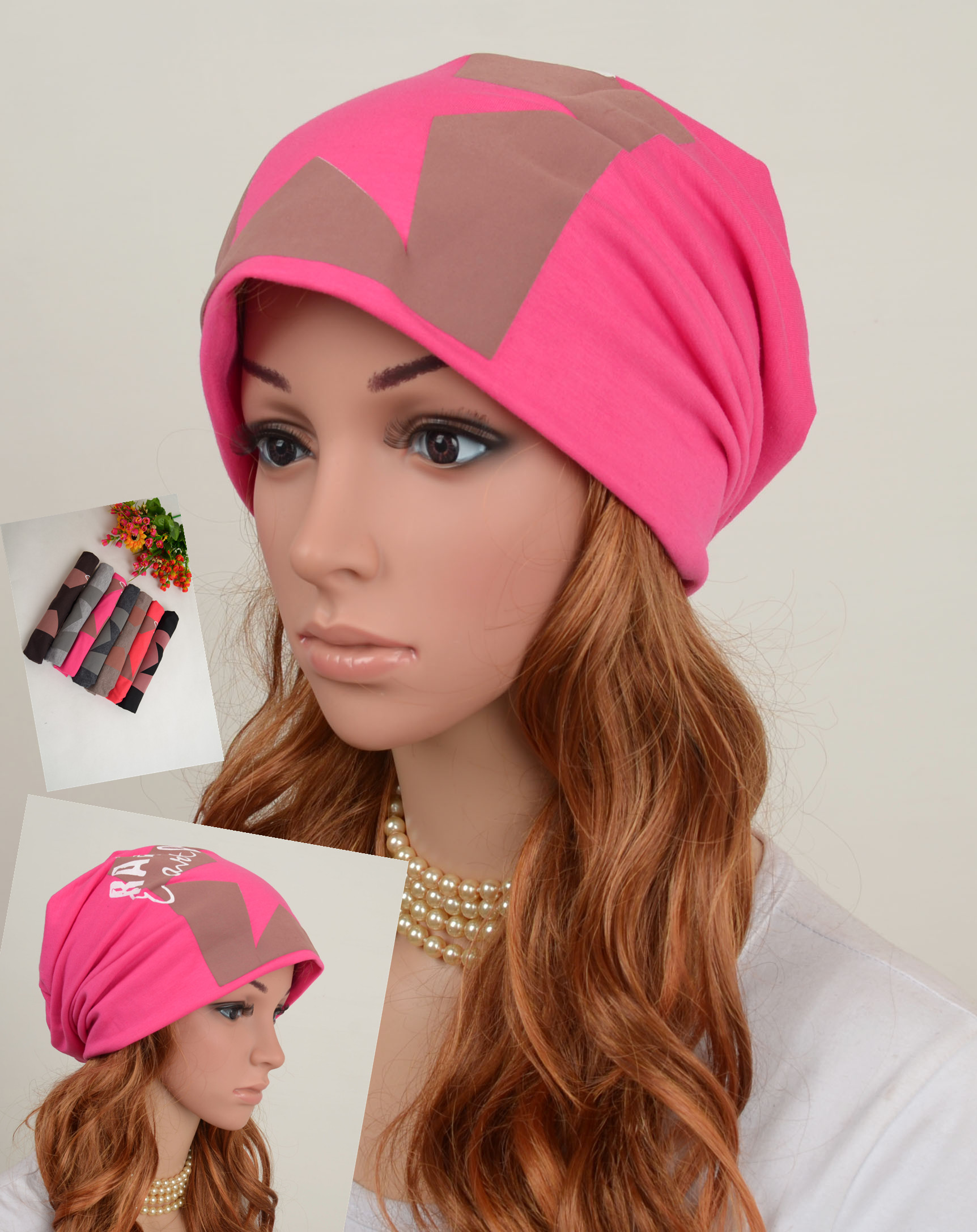 Fashionable casual double layer bandanas cloth cap pile cap casual spring and autumn female hat hiphop cap