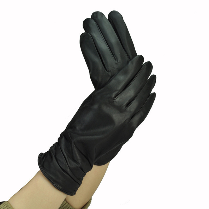 Fashionable casual whole thickening warm genuine leather women's gloves sheepskin winter thermal 211