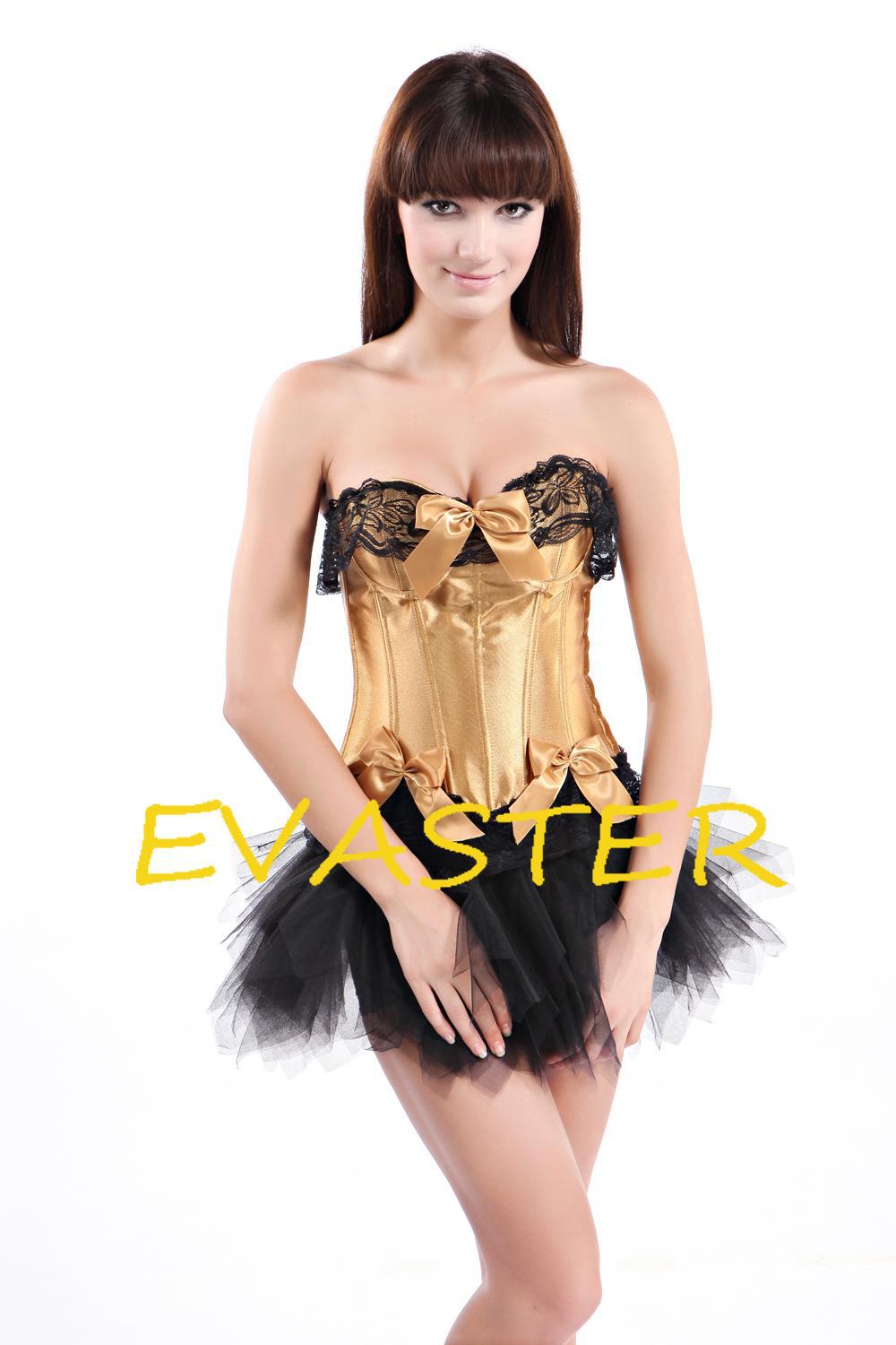 fashionable design Bronze Beauty Burlesque sexy ladies corset tops