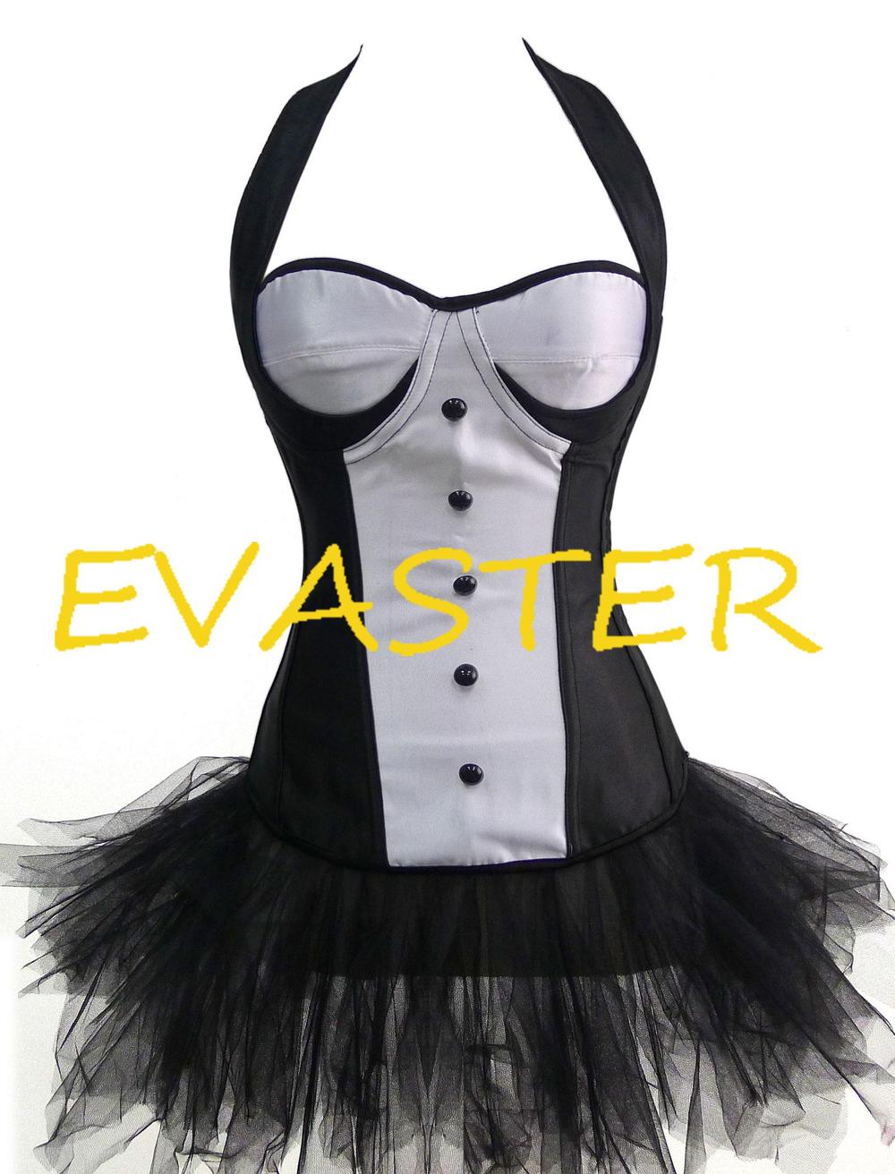 Fashionable High quality Tuxedo sexy Bunny costumes dress corsets