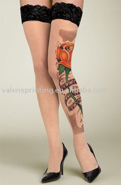 FashionTattoo stockings -fashion sexy, LST18, 100pcs/lot, top quality,Guaranteed 100%,free shipping