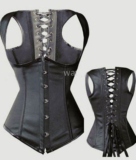Fast Delivery  Women Clothing Satin Competitive Price  Sexy Lingerie  Corset  Black 830