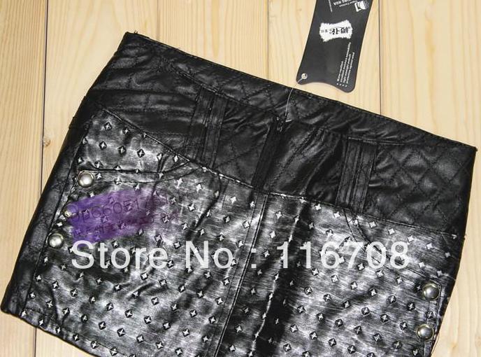 Fast Fast China express 2013 spring winter female sexy slim hip  leather bag skirt leather pu short sk-150