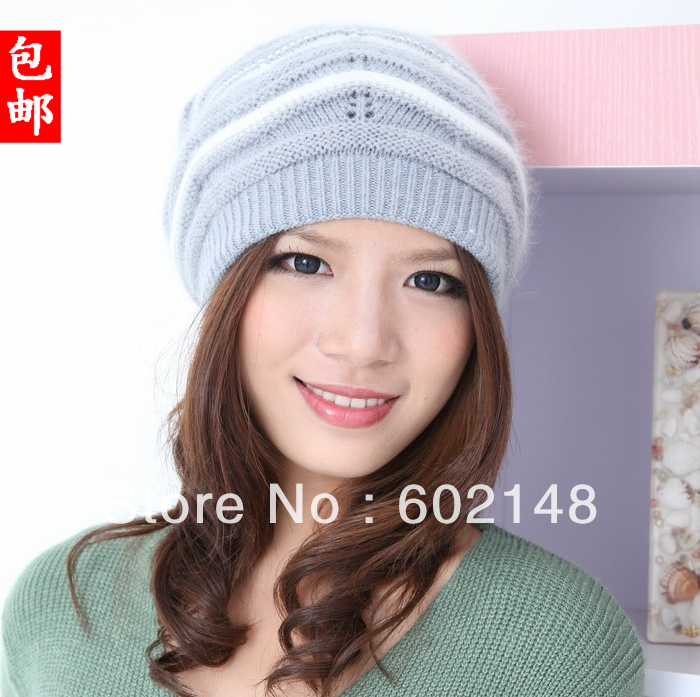 Fast free shipping by Swiss Post Air Mail 1pcs /lot high quality lady hat for winter