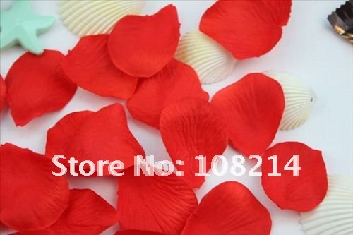 Fast shipping Nice 9 colors heart silk Rose Petals Wedding Petals Flower Petals for wedding party 20bags/packs