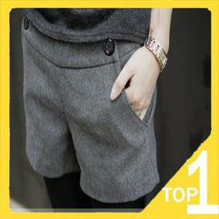 Fast shipping! Wholesale New 2012 Casual slim Women's shorts winter warm wool short pants in Korea style 818