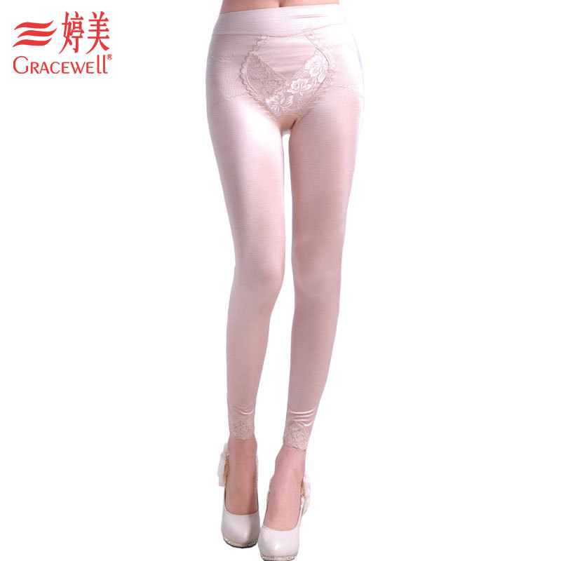 Fat burning body shaping underwear abdomen drawing stovepipe warm-keeping and heating body shaping pants