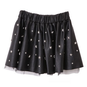 Faux glad news thin rock leather skirt ayumi HARAJUKU