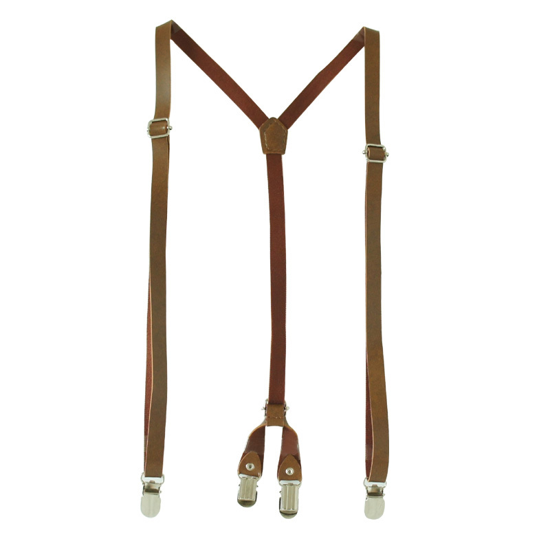 Faux leather fashionable casual all-match women's suspenders casual suspenders z1256