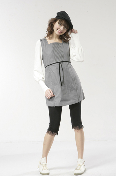 Fdb 60266 electromagnetic protective adjustable square collar dress