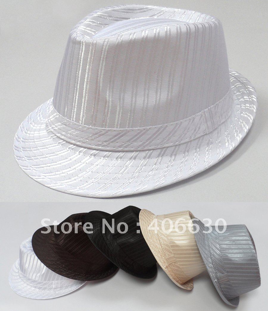 fedora hat & cap, spring & autumn men's hat, trilby hat, 5 colors, 10pcs/lot, Free Shipping