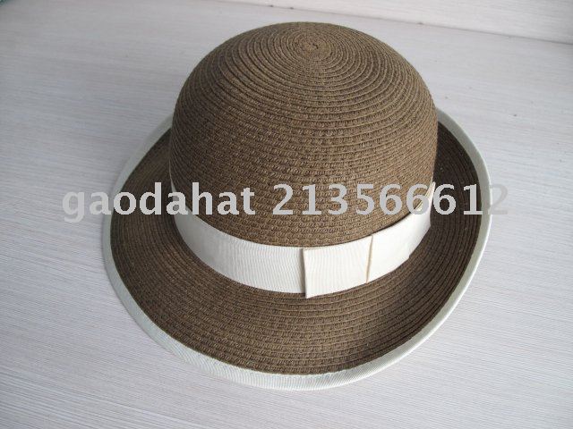fedora paper braid hat