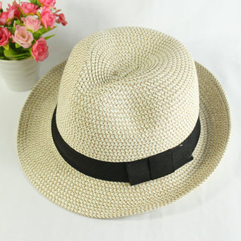 Fedoras women's straw braid fedoras cap fashion hat classic vintage british style