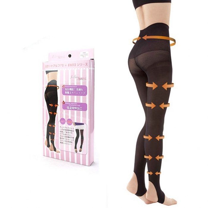 Feeling Touch Brand hydroscopic stovepipe step foot socks body shaper #W089