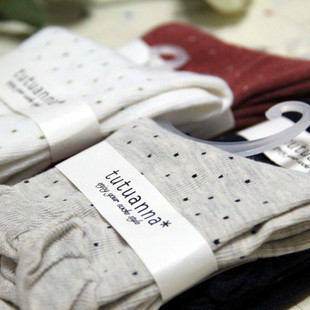 Female 100% cotton 100% cotton autumn and winter thermal sock fine stipple bubble cotton socks