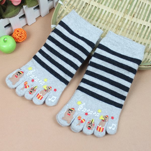 female 100% cotton five-toe socks sock slippers female Free Shipping