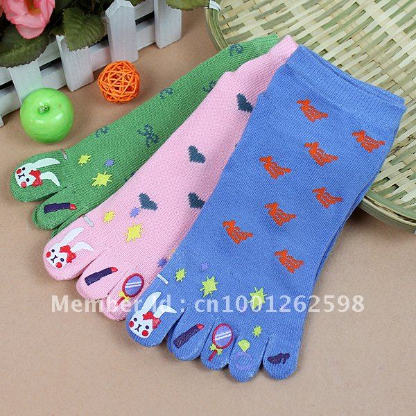 female 100% cotton thin socks cartoon socks short socks Free Shipping