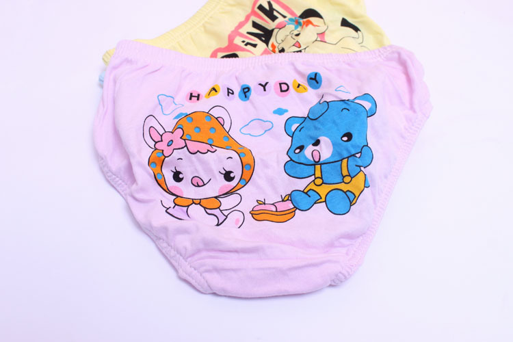 Female child 100% cotton panties child trigonometric panties female child basic panties child shorts