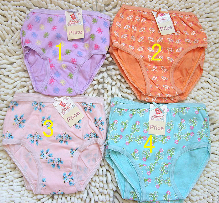 Female child 100% cotton panties female child 100% cotton panties triangle panties