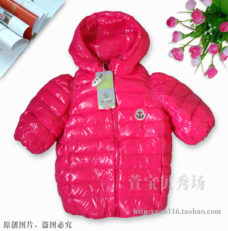 Female child down coat baby short-sleeve down coat vest half sleeve with a hood outerwear lovely paragraph trench