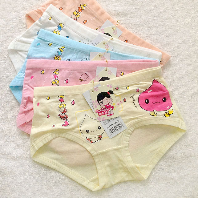 Female child panties lounge pants bamboo fibre modal baby panties briefs underwear