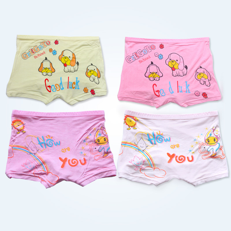 Female child panties trunk child bamboo fibre panties modal panties underwear