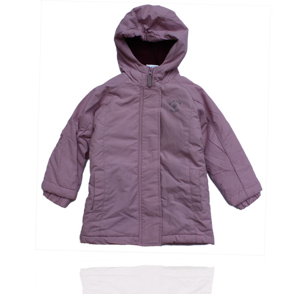 Female child pink windproof wadded jacket thermal cotton-padded jacket 4 - 7 clothes