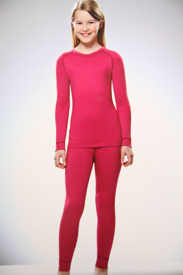 Female child thickening thermal set of underwear and underpants quick dry separate 0.38 2723