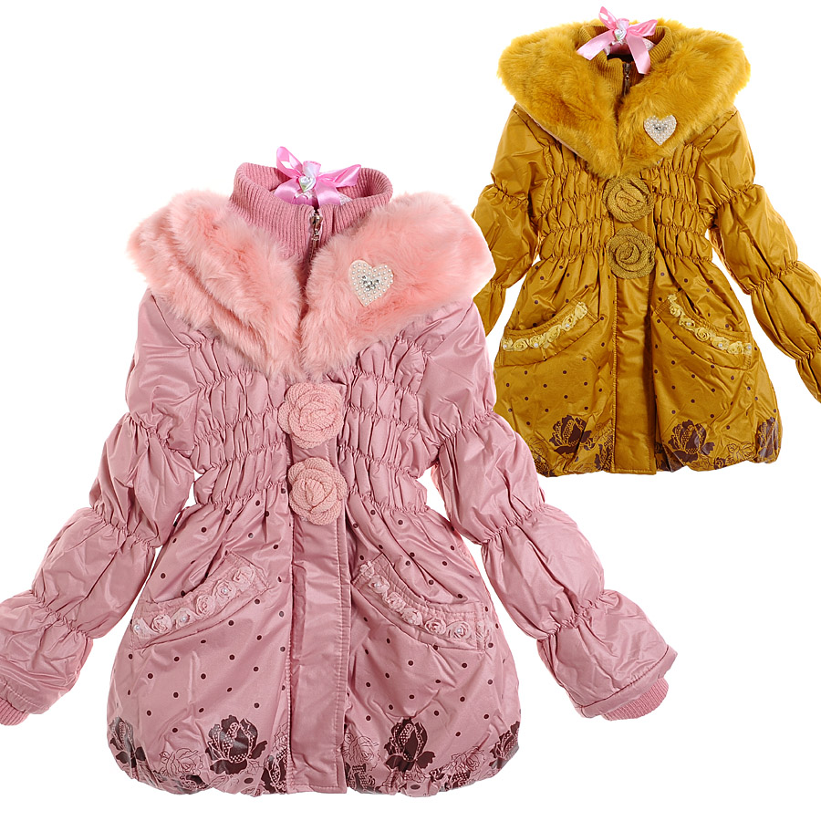 Female child trench outerwear 2012 princess cotton-padded jacket liner winter thickening child cotton-padded jacket Women 8276