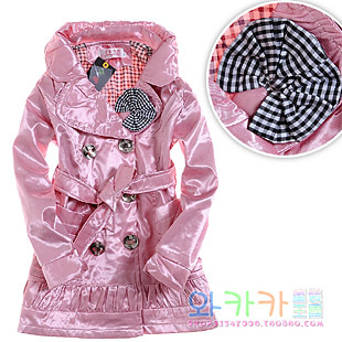 Female child trench outerwear 2013 princess double layer long-sleeve children's clothing winter fashion spring and autumn b8231