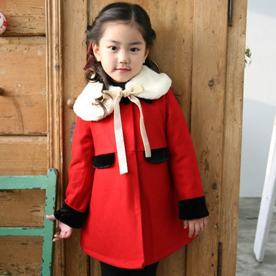 Female child turn-down collar wool coat wool david children's clothing child autumn and winter outerwear trench 2012 winter